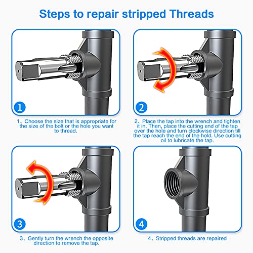 Dkibbith 5-Piece Npt Pipe Tap Set thumb #3