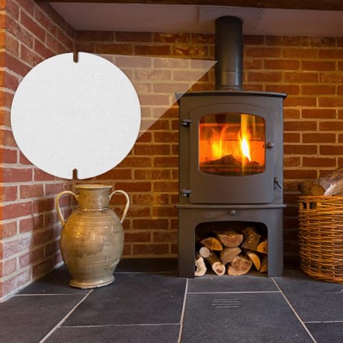 Ofenrohr Dichtung,Dichtung für Ofenrohrklappen,Dichtung Ofenrohr Reinigungsklappe,Flachdichtung,Flam Dichtung,Hitzebeständig bis 1200°C,Ofenrohr Dichtung 150mm,für Rohre Mit120-150mm