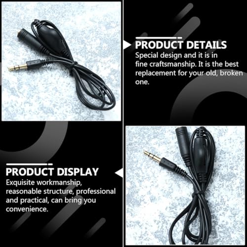 Kisangel cable auxiliar de audio 3.5 mm 1 m negro miniatura 4