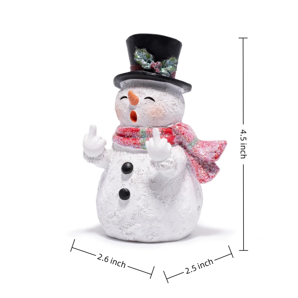 Amazon.com: Hodao Snowman Figurine - Funny Indoor Home Decorations
