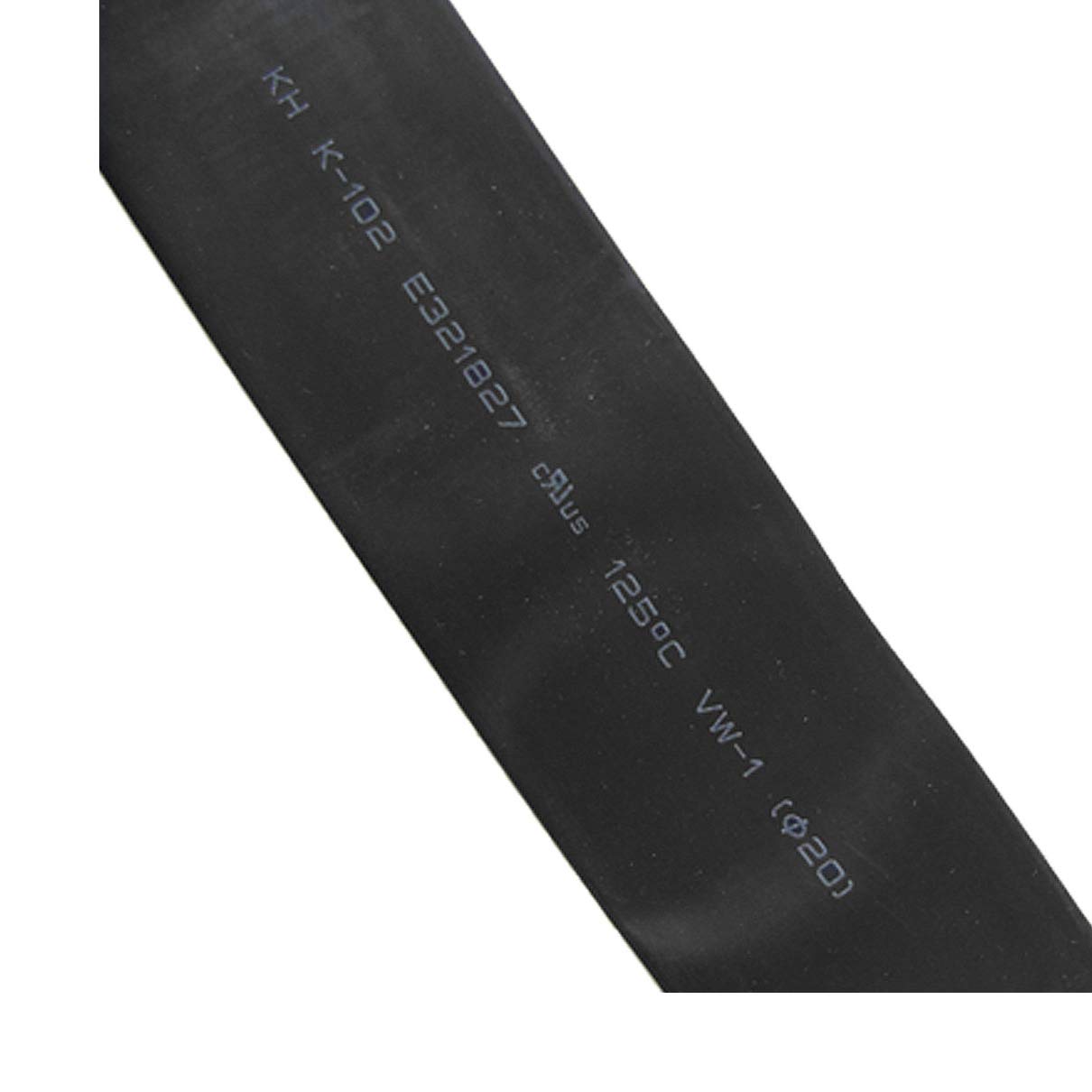 20mm (Electrical equipment) Black Heat Shrinkable Tube Shrink Tubing Sleeve Cable (80ry628qf252) Wrap 1m