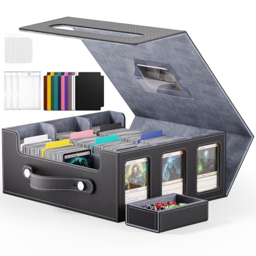 Image of Trading Card Storage Box, 2600+ MTG Deck Box with Magnetic Lid