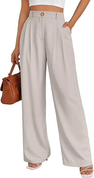 LILLUSORY Wide Leg Dress Pants Women's High Waisted Dressy Trousers