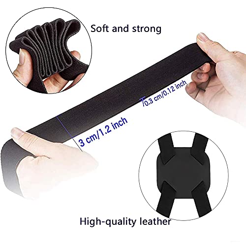 Image of Luggage Straps, 2 Pack 2'x74'High Elastic Suitcase Adjustable Belt Bag Bungees with Buckles, Heavy Duty Travel Luggage Belt Easy Bag Bungee, Bag with Buckles(Black)