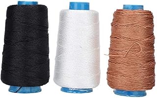 3Pcs 1000 Yard Bonded Nylon Sewing Thread for Outdoor, Leather Seats, Bags, Shoes, Canvas, Upholstery and Sewing Machine Hand Stitching