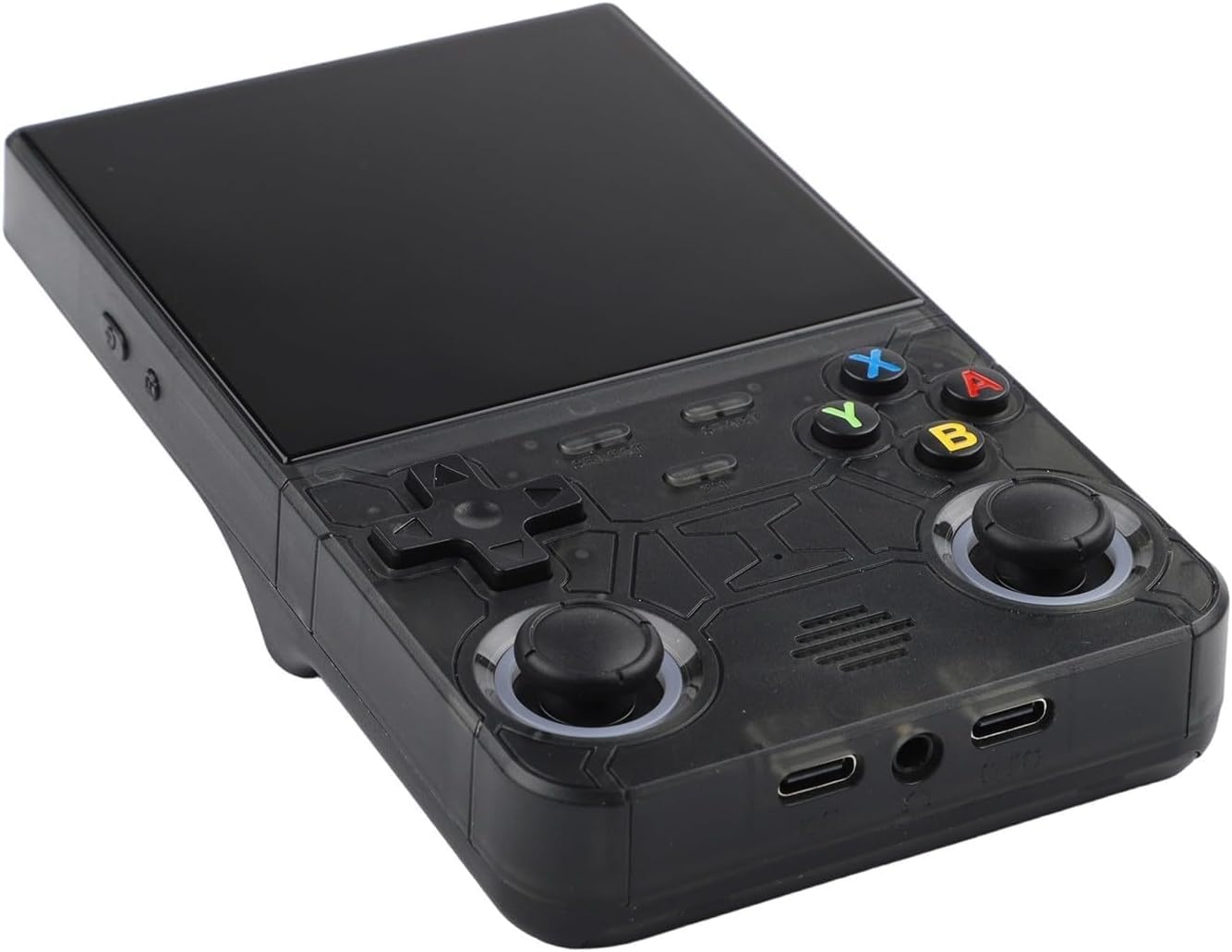 Genérico Consola Retro Portátil Versión Ultra con Pantalla Grande 1:1 de 4″ 128GB y Wi-Fi Jugar Online - 21.000 Juegos y 25 Emuladores - Mandos retroiluminados – Negra