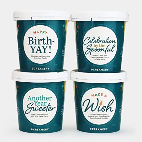 eCreamery Birthday 4 Pint Ice Cream Gift