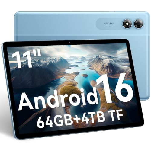 Image of 10.9 Inch Android 16 Tablet, Gemini AI,16GB RAM, 64GB Storage | Gemini AI, 7000mAh battery, dual-band Wi-Fi, parental controls and expandable storage