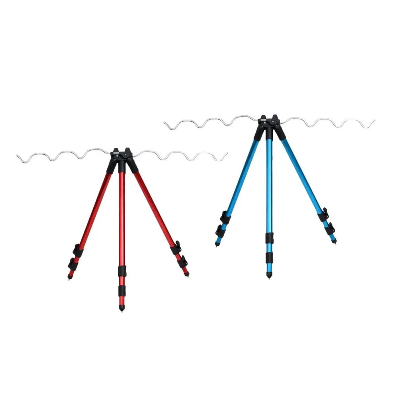 Porta Canna da Pesca Canne da Pesca telescopiche Regolabili Portatili Supporto for treppiede Riposo for Sport all'Aria Aperta
