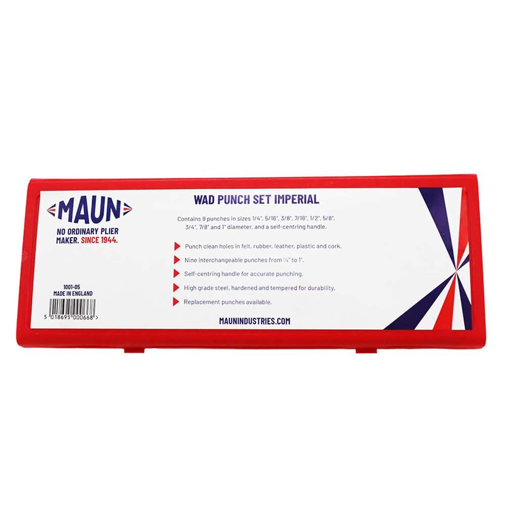 Maun 1001-05 WAD Locher-Set mit Körner Imperial (Schwarz, 260 mm)