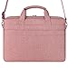 DOMISO 17 Zoll Laptop Tasche Aktentasche Schultertasche Business Wasserdicht Notebooktasche für 17-17.3" Notebook/Dell Inspiron/Lenovo IdeaPad/HP Envy/MSI GS73VR Stealth Pro/ASUS ROG,Rosa