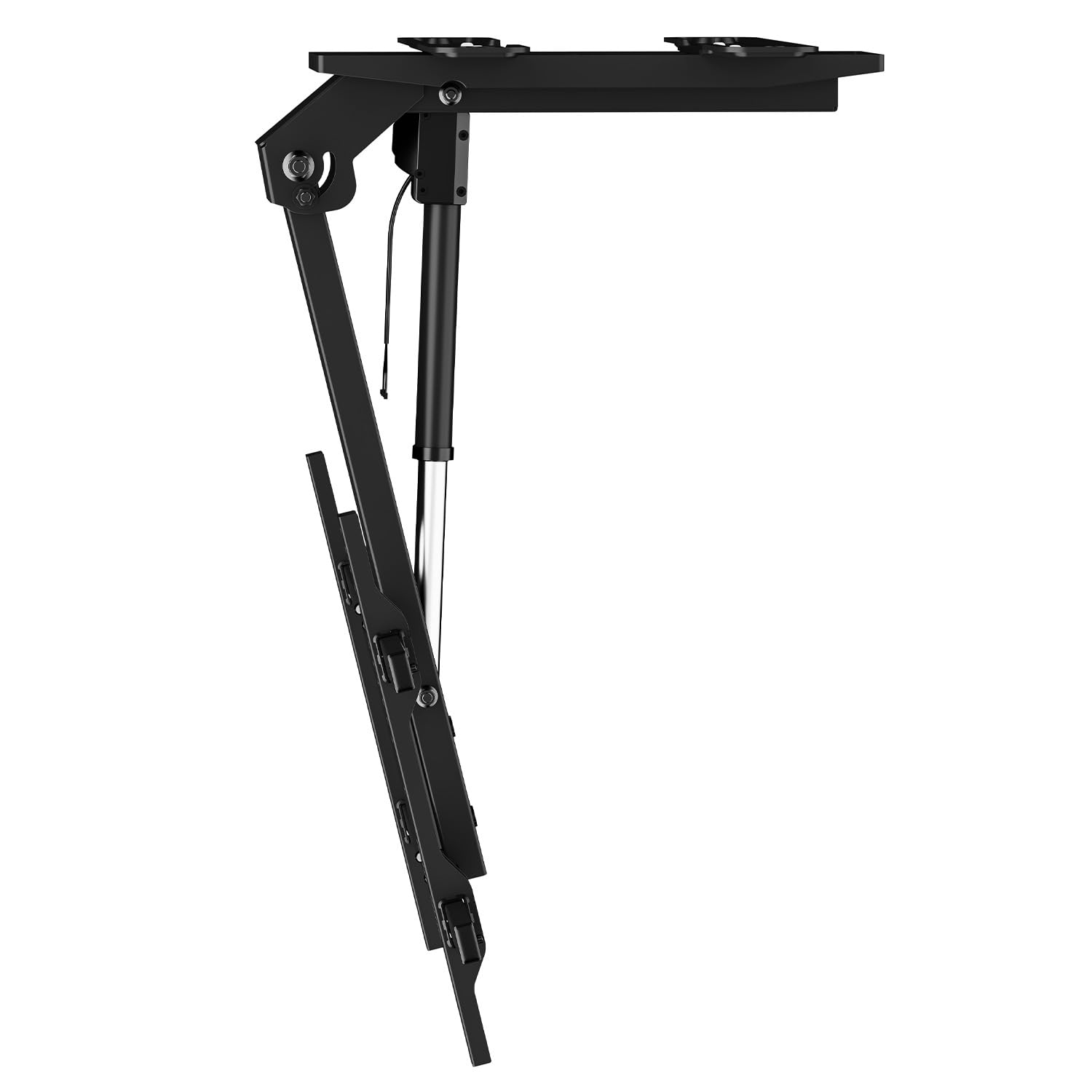 Supporto soffitto elettrico Maclean MC‑110 T TV 43-86″ fino a 45 kg VESA 800×400 inclinazione –80° motorizzazione Tuya telecomando sistema anti collisione nero