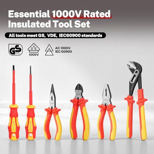 BILITOOLS Insulated Screwdriver & Pliers Set