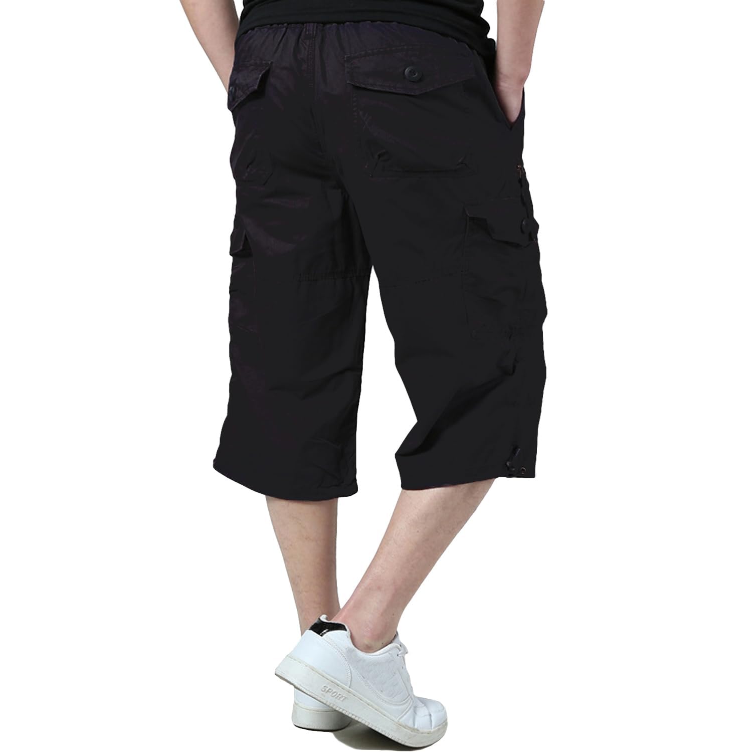 KEFITEVD Pantalones Cargo Hombre Algodón Bolsillos Múltiples Corte Cómodo | Pantalones cargo hombre de algodón con bolsillos múltiples y corte cómodo, casual para uso diario y actividades exteriores