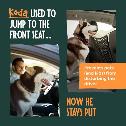 Barreira para animais de estimação, SUV e veículos, barreira ajustável e durável, barreira de carro