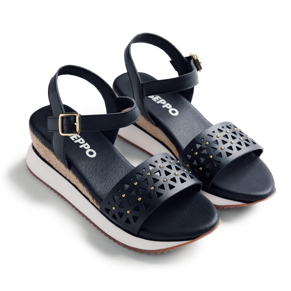 GIOSEPPO WETE, Women's T-Strap, Black, 38 EU