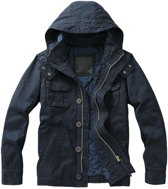 Men’s Autumn Workwear Camo Jacket Thick Casual Outerwear - Image 5