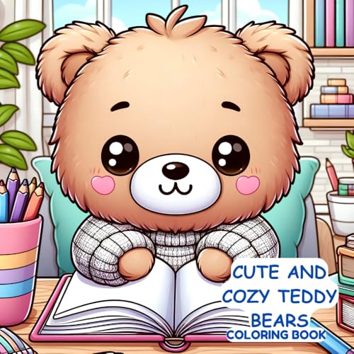 CUTE AND COZY TEDDY BEARS COLORING BOOK: GREAT FOR ADULTS AND KIDS image 2