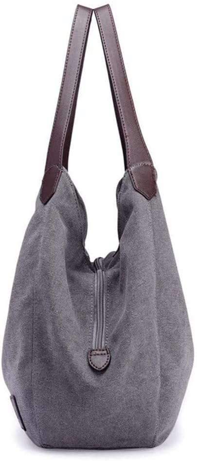 Purse Handbag for Women Canvas Tote Bag Casual Shoulder Bag School Bag Rucksack