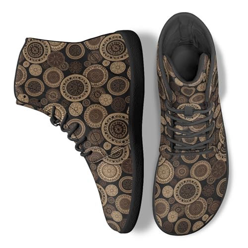 Image of Binienty Zero Drop Sole Barefoot Men's Women's PU Leather Flat Minimalist Barefoot Sneakers Athletic Shoes Waterproof