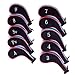 HDE Neoprene Zippered Golf Club Iron Covers - Set of 10 (Blue)