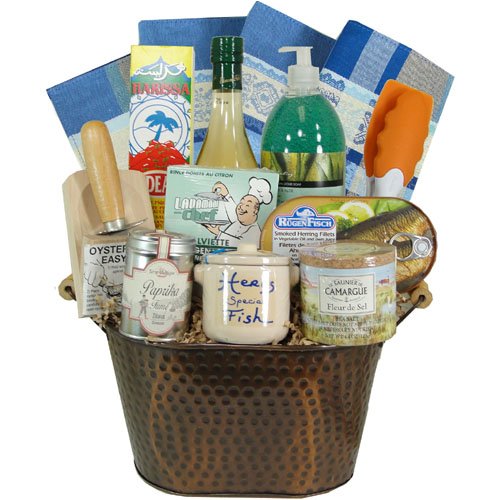 Fish Supper Luxury Gourmet French Gift Basket with Italian
