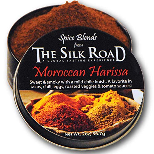Moroccan Harissa Spice Blend from The Silk Road Restaurant (2oz), No Salt | All Natural North African Seasoning | Vegan | Gluten Free Ingredients | NON-GMO | No Preservatives