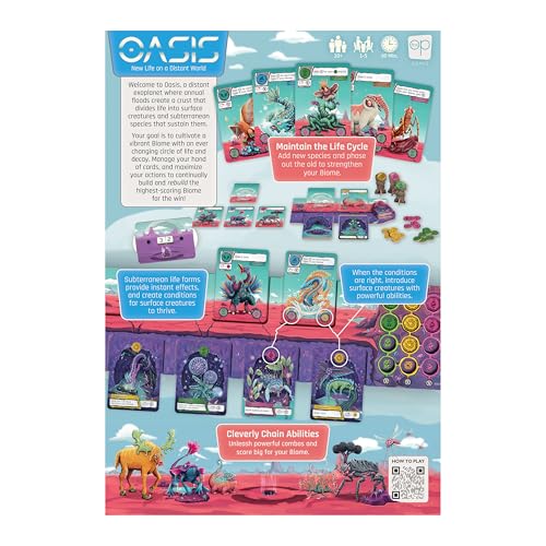 Oasis: New Life on a Distant World, Alien Ecosystem Building Strategy Game by USAOPOLY - Used condition - Image 8