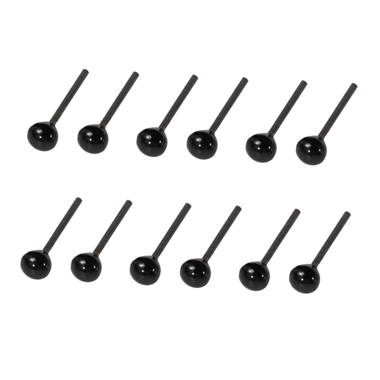 Gatuida 50 Pairs Doll Eyes 2mm Glass for Plush Toys Adhesive for Crafts Projects