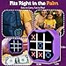 MASSRT 3 in 1 Electronic Tic Tac Toe Game, Handheld Digital Tic Tac Toe Bolt Game with Silent Mode, Portable Learing Toy Gift for Kids & Adults, Purple(One Pack)