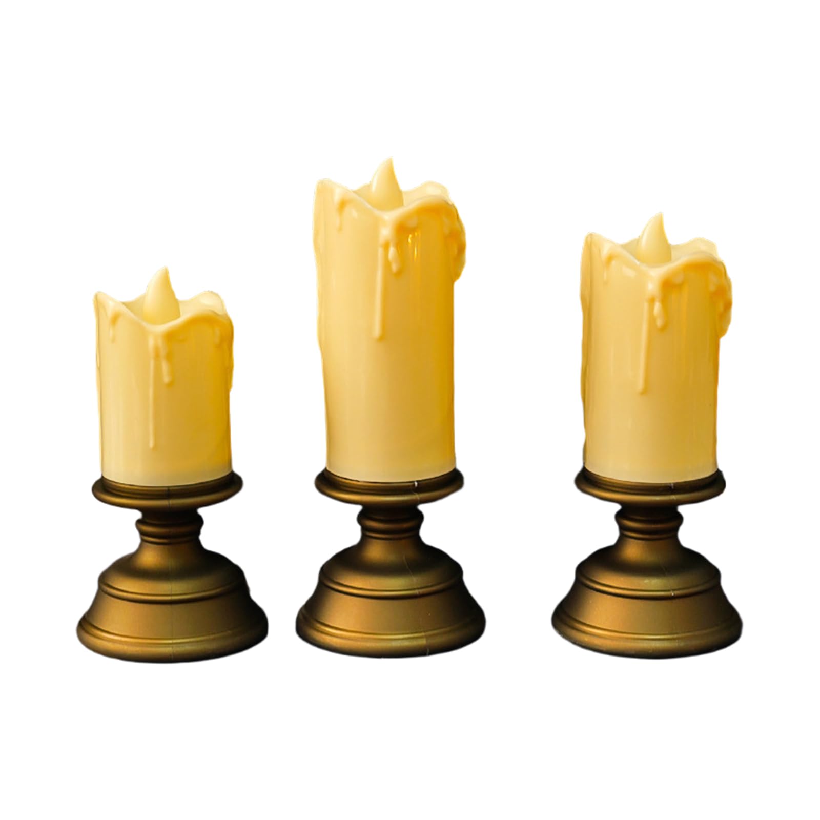 Elnwnnkc Multicolor Flameless Led 3 Pack Romance Dinner Decors Safe User Friendly With Dancing Light Effect For Table Centerpieces Romance Dinner Decors