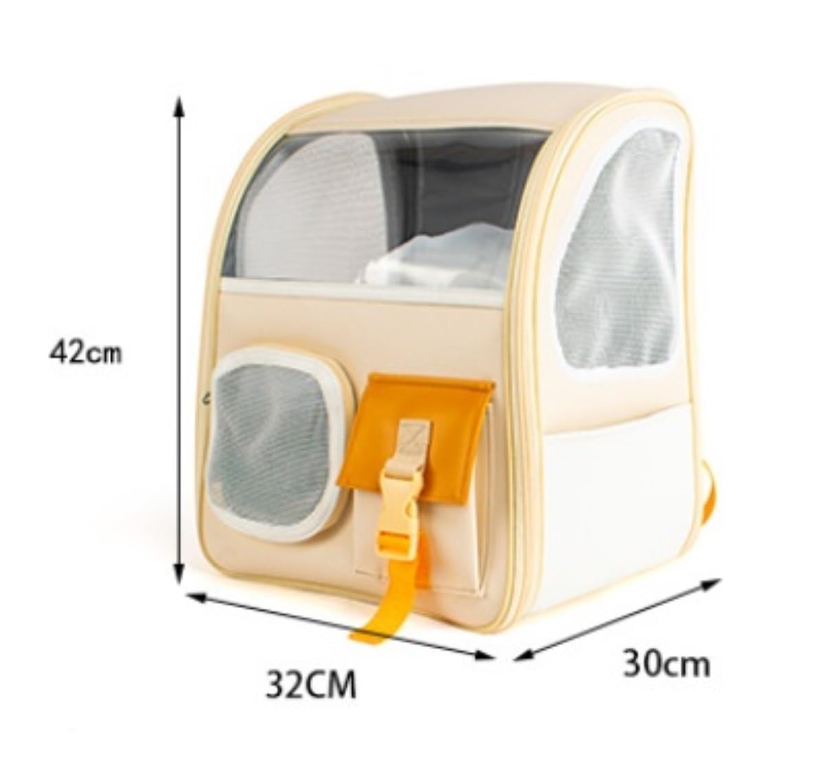 Bolsa de Viaje para Mascotas, Mochila Portamascotas con Ventana Transparente, Bolsa De Viaje para Gatos, Bolsa Portamascotas Multifunción Viajes al Aire Libre