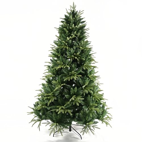 Christmas Trees 4-8FT Artificial Holiday Xmas Tree Decorations Full Christmas Tree with PVC Branch Tips and Foldable Metal Stand for Home Office Party Indoor Outdoor Decor (1.2M/4FT 260 Branch Tips)
