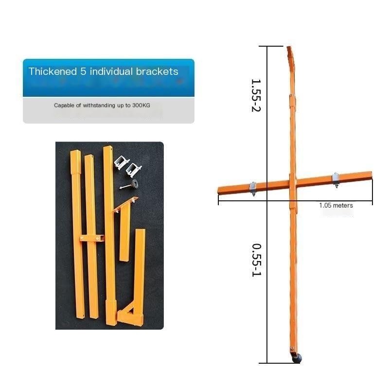 icVantA Self-Locking Hand Winch + Bracket, Used for Outdoor Unit Installation of Air Conditioners, High-Altitude Lifts (Color : 150kg Shelf+Self-Lock Winch 10m) (Only 5hp Shelf)