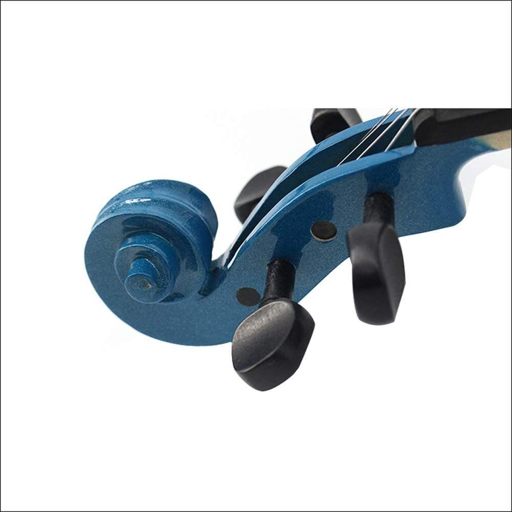 Violino Standard da Studente, per Principianti, Night Splint Blue Violino Tiglio Piastra a Pressione Studente Piano Log Retro Principiante Studente Performance Professionale (Size : 1/8)