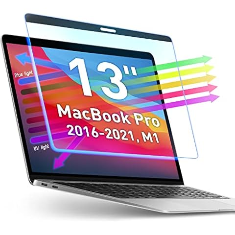 Magnetic Blue Light Screen for MacBook Pro 13 Anti-Glare Anti-Blue Light Screen Protector Filter | Eye Protection Blue Light Blocking Filter Reduces Digital Eye Strain for MacBook Pro 13" (2016-2021) Cover