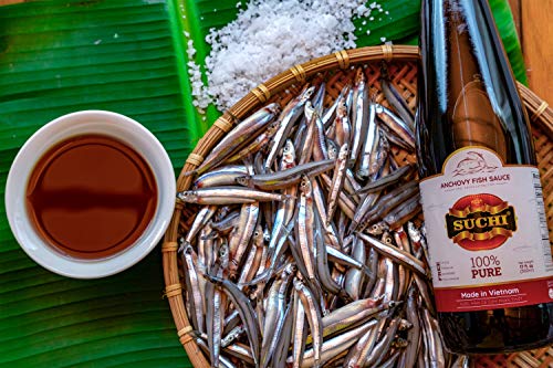 Suchi Fish Sauce Dark Red Label, 100% Pure, 17 Fl Oz | Phan Thiet Vietnamese Fish Sauce, Premium 40N Gluten Free | Gift Idea with Shock Absorber Box for Nuoc Mam Bottles - Thumbnail 4