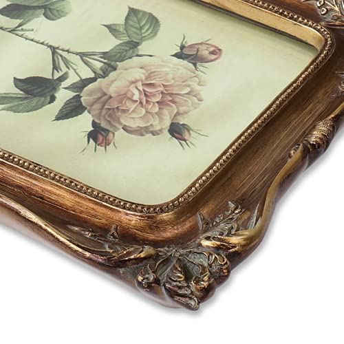 Sikoo Vintage Picture Frame Antique Ornate Photo Frame Tabletop And Wall Hanging With High Definition Glass Front For Home Decor, Photo Gallery, Art (5X 7, Bronze Gold) #TOP6