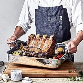 Elevate Your Cooking Experience with the ZWILLING Stainless Steel Ceramic Nonstick Roasting Pan - Order Yours Today