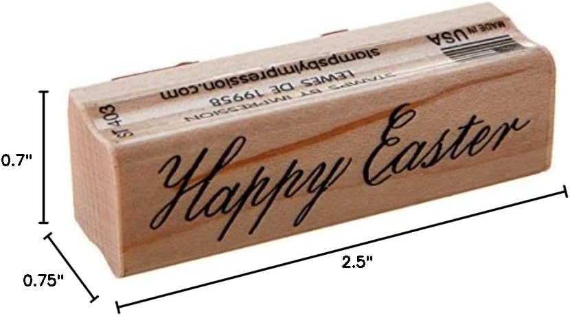 Stamps by Impression Happy Easter Rubber Stamp
