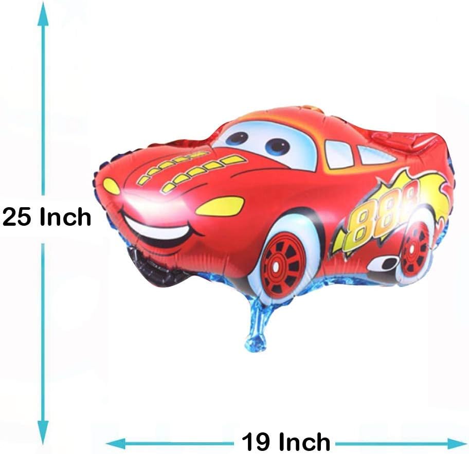Swarup "RED Color McQueen/ZIGGLE CAR" Shaped foil Balloon for Birthdays, Parties etc.