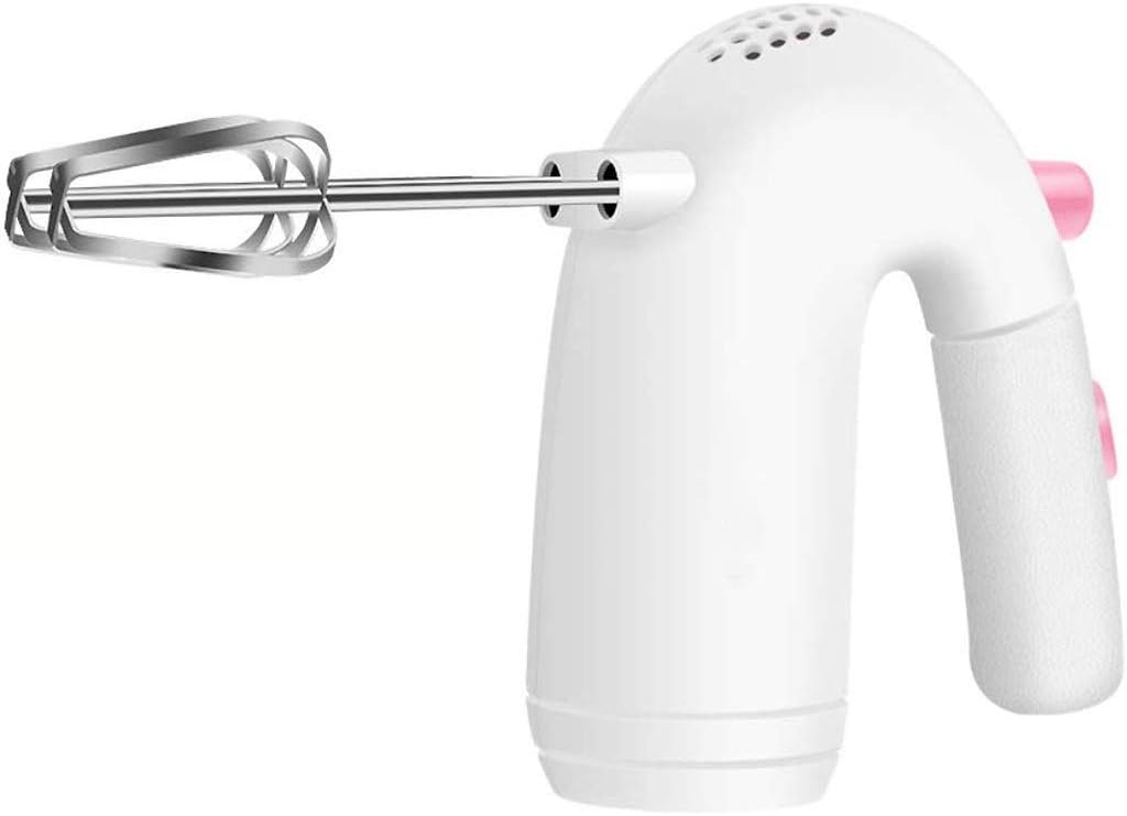 Mini Compact Electric Eggbeater with Four Sticks and Five Speed Silent Design for Easy Baking