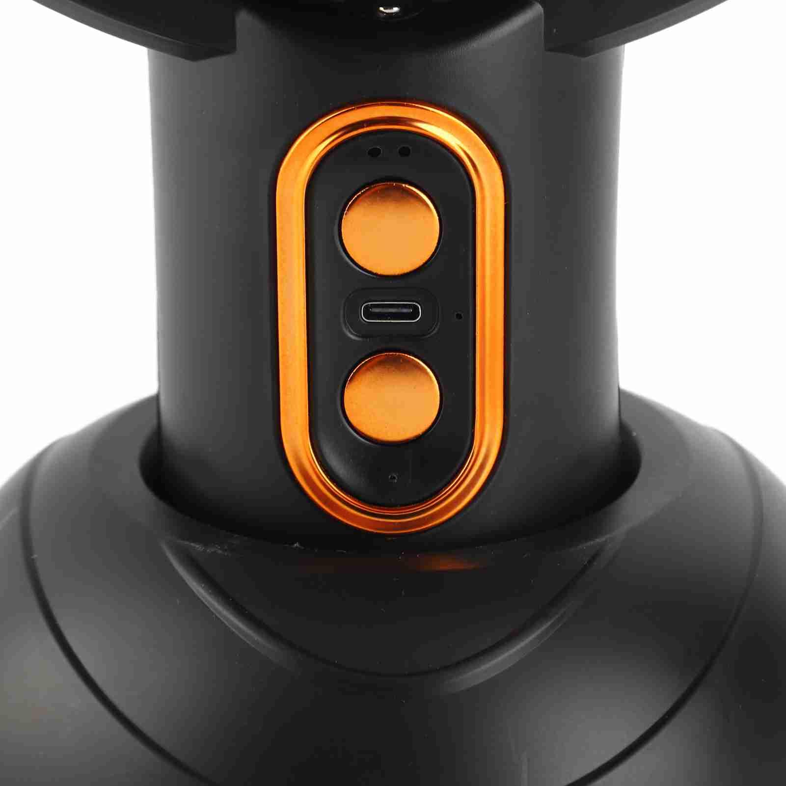 Aspiratore Portatile, Cappa Aspirante Portatile con Filtro Rimovibile a 2 velocità Agli Ioni Negativi, Aspiratore da con Tazza di Raccolta Olio per Barbecue Interno (Nero
