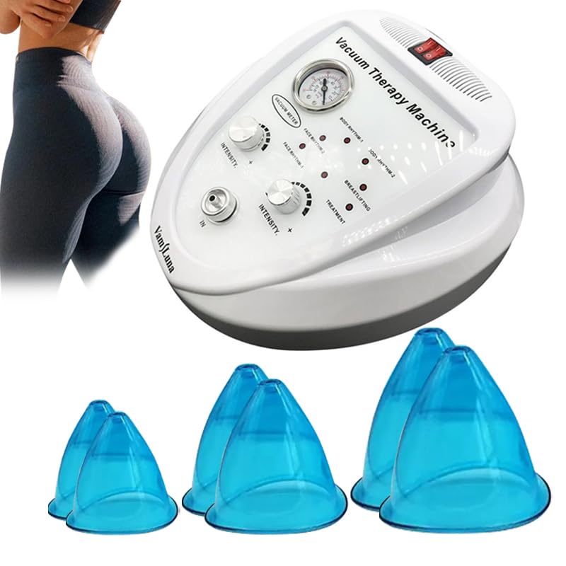 Vacuum Therapy Machine, BBL Machine, Cupping Machine for Lifting with 3 Pairs Cups for Body Massage Valentine's Day Gifts for Her