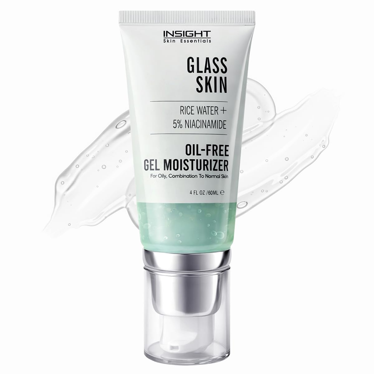 Insight Cosmetics Glass Skin Oil-Free Gel Moisturizer with 5% Niacinamide and Rice Water, Intense Hydration, 60 ml-image-43