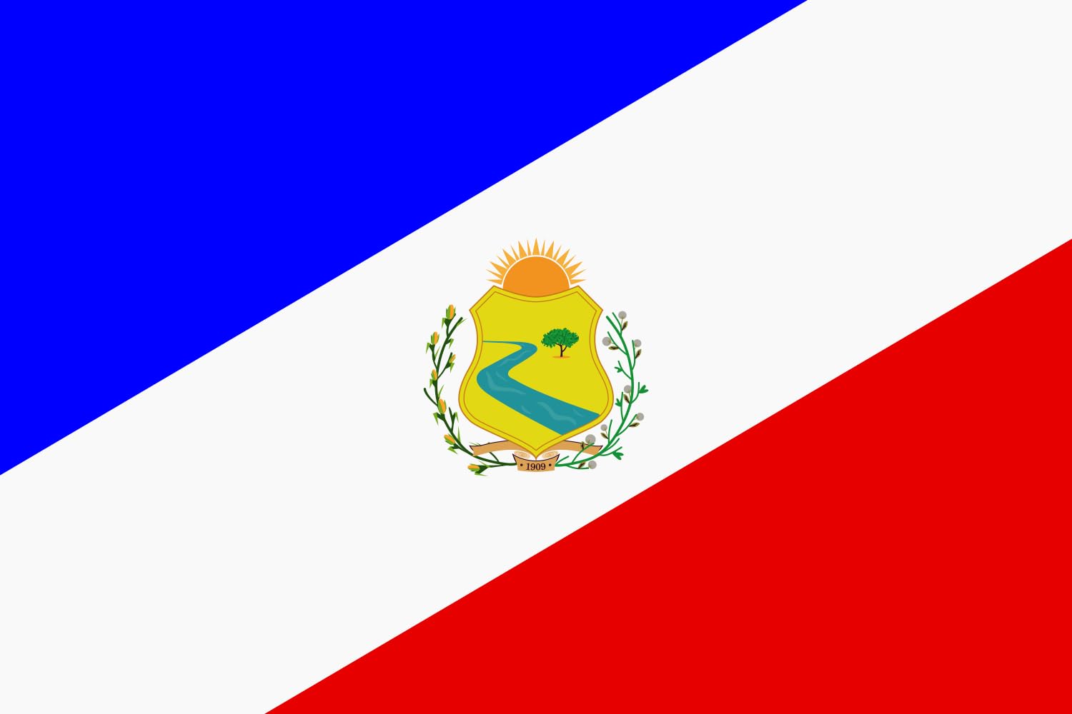 Drapeau Afogados grand format municipalité Afogados da Ingazeira