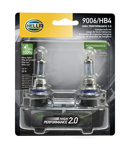 Image of HELLA 9006 2.0TB Twin Blister Kit High Performance Bulb, 12V, 55W, 2 Pack