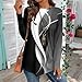 Womens Casual Loose Trendy Shirts 2025 Fall Winter Lightweight Tunic Tops Blouses Long Sleeve Round Neck T Shirt（1-Black,3X-Large）