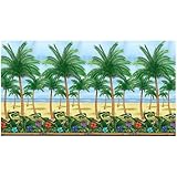 Vibrant Multicolor Palm Tree Scene Setters Room Roll - 48