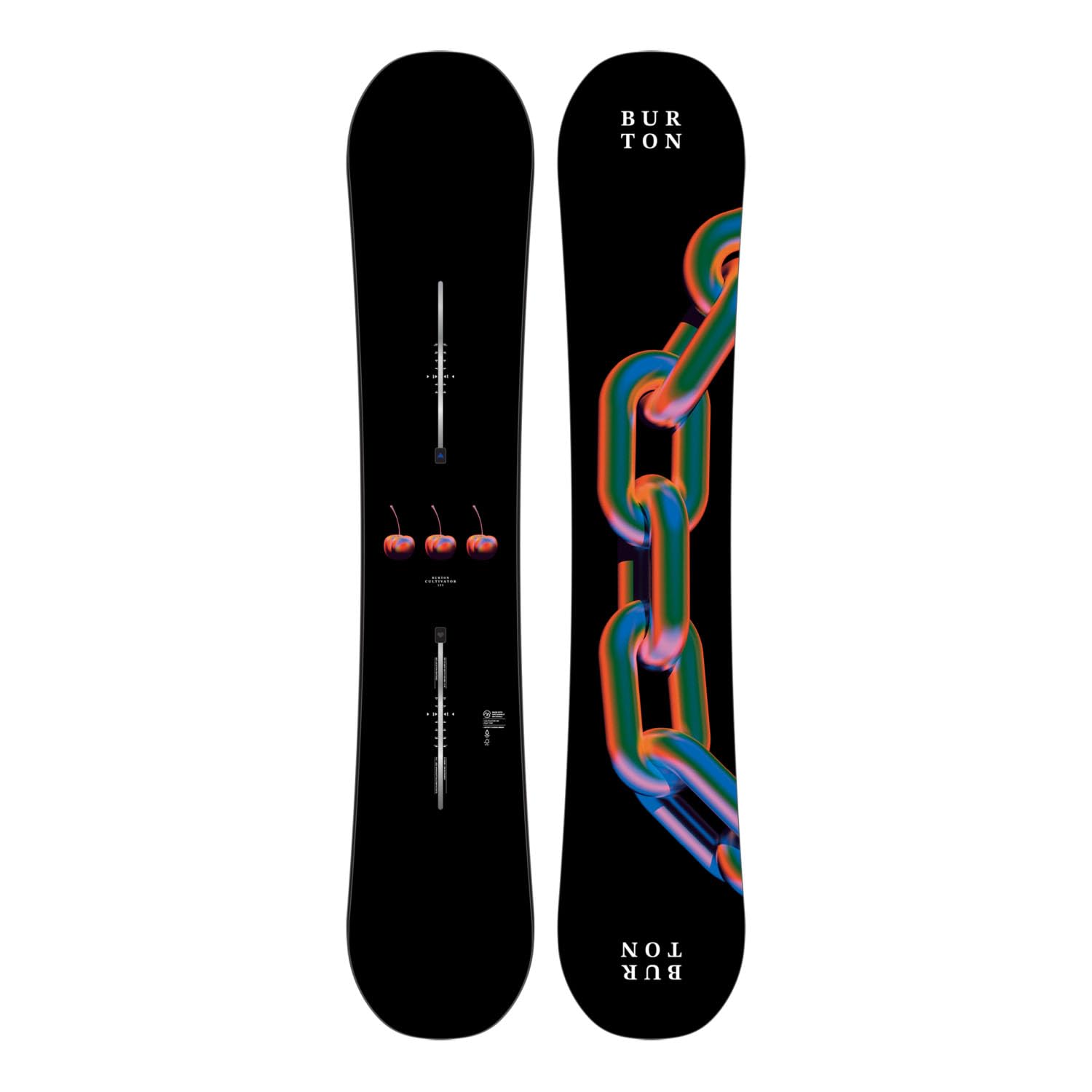 Burton - Tavola da snowboard Cultivator Flat Top Chain Link Uomo - Uomo - Dimensione 160 Wide - Nero